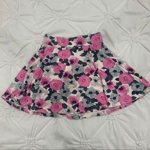 H&M Floral skater skirt